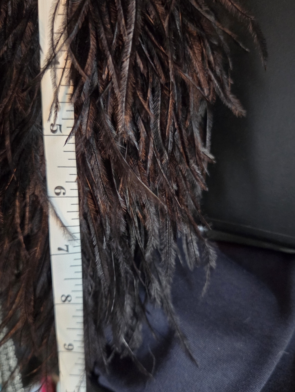Michael Kors Black Ostrich Feather Tassel with Gold Hardware - Picture 4 of 6